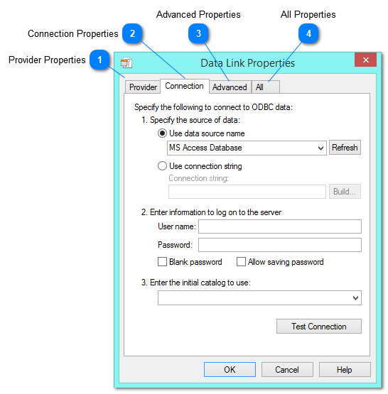 3.5.5.3.1.1. Data Link Properties Window